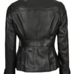 Shop Women Short Body Black Motorcycle Leather Jacket