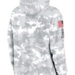 2024 Salute to Service Chicago Bears Gray Pullover Hoodie