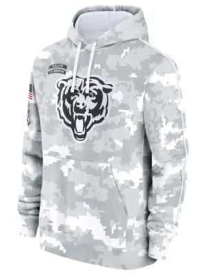 2024 Salute to Service Chicago Bears Pull-Over Hoodie