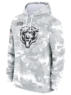 2024 Salute to Service Chicago Bears Pull-Over Hoodie