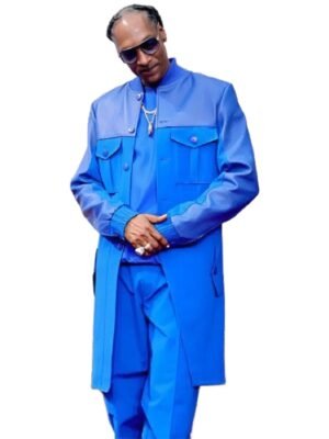 2025 BET Awards Snoop Dogg Blue Long Coat