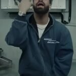 2025 Drake Iceman Hooded Blue Zip-Up Jacket
