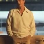 2025 F1 The Movie Brad Pitt White Sweatshirt