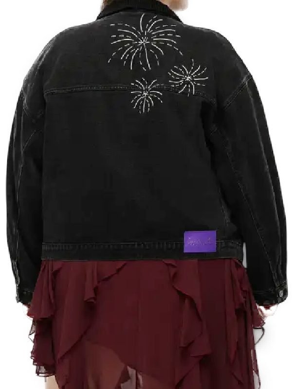 2025 Taylor Swift Speak Now Black Denim Jean Jacket