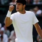 2025 Wimbledon Championships Carlos Alcaraz White T-Shirt