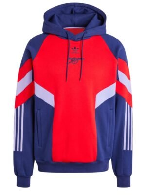 Arsenal FC Red and Blue Hoodie