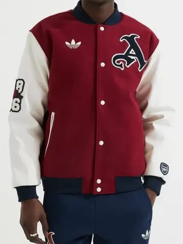 Arsenal Unisex 24_25 Varsity Jacket Red