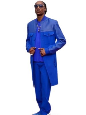 2025 BET Awards Snoop Dogg Blue Long Coat