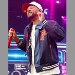 Based on a True Story Tour Will Smith Blue Bomber Jacket
