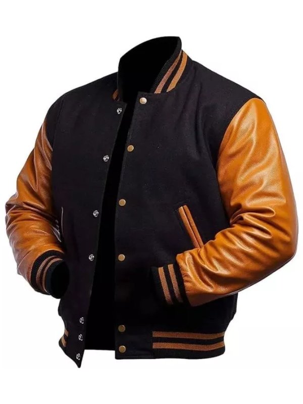 Black And Gold Varsity Jacket