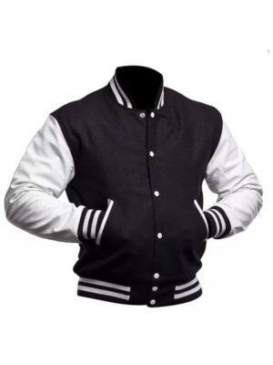 Black And White Letterman Jacket