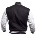 Black And White Letterman Jacket For Sale