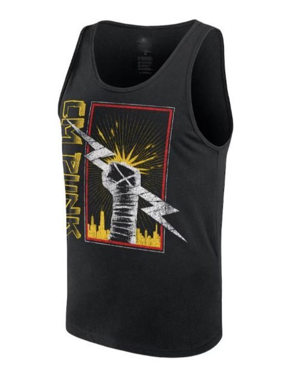 Black CM Punk Chicago Fist Tank Top Black