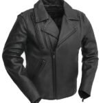 Black Motorcycle Leather Jacket