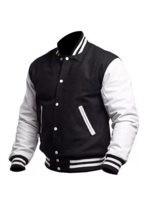 Black And White Letterman Jacket