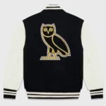 Black and White OVO Playboy Varsity Jacket