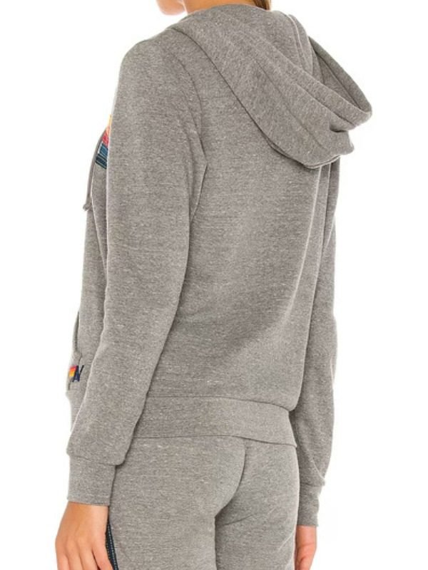 Brilliant Minds Ericka Kinney 5 Striped Grey Hoodie