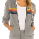 Brilliant Minds S1 Ericka Kinney 5 Striped Grey Zipper Hoodie