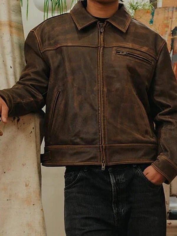 Brown Mutimer Leather Jacket