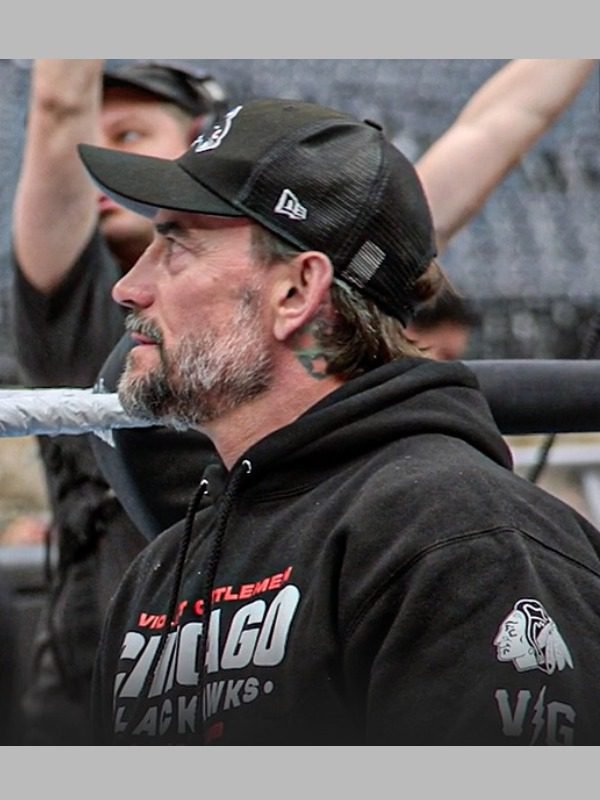 CM Punk VG Chicago Blackhawks Black Hoodie