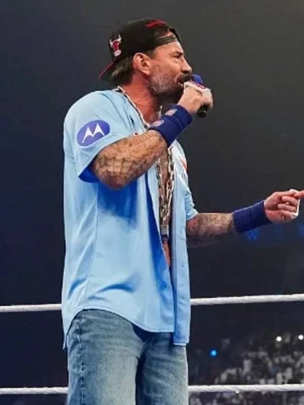 CM Punk WWE Smackdown Punkanomic Jersey Blue