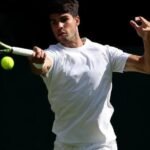 Carlos Alcaraz Wimbledon Championships 2025 White T-Shirt