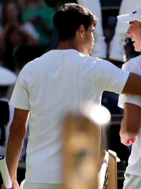 Carlos Alcaraz Wimbledon Championships 2025 White T-Shirt On Sale