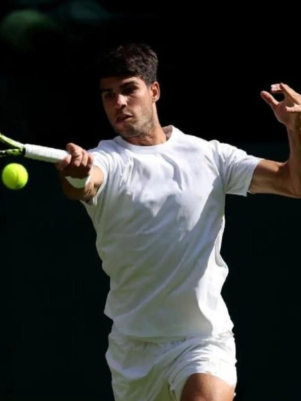 Carlos Alcaraz Wimbledon Championships 2025 White T-Shirt