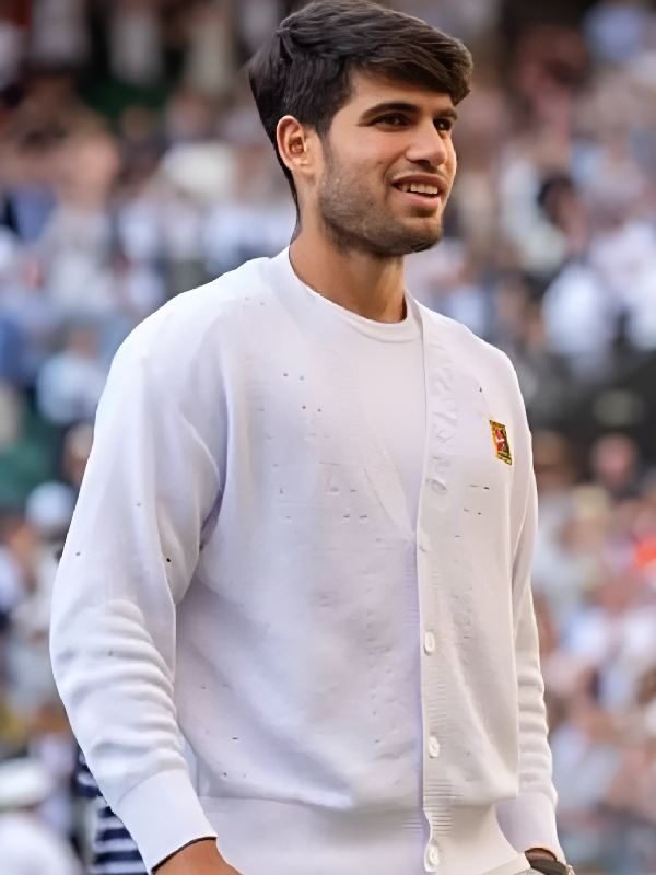 Carlos Alcaraz Wimbledon Tennis Championships 2025 Cardigan