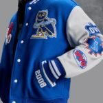 Chelsea FC OVO Varsity Royal Blue Jacket With Leather Sleeves