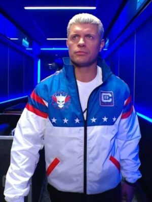 Cody Rhodes Stars And Stripes Windbreaker Zipper Jacket