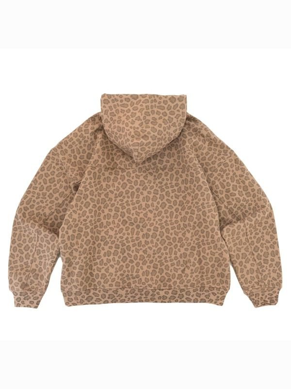 Comfrt Leopard Oversized Hoodie Brown
