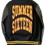 Drake OVO Summer Sixteen Wool_Leather Varsity Black Jacket - Unisex