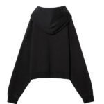 Elwood Rectangle Oversized Hoodie For Unisex Black
