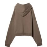 Elwood Rectangle Oversized Hoodie For Unisex Brown
