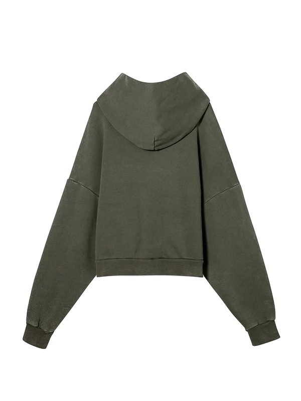 Elwood Rectangle Oversized Hoodie For Unisex Green