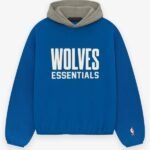 Essential Wolves Blue Hoodie