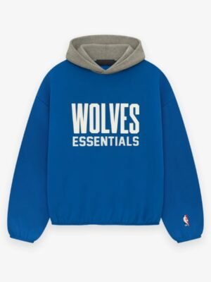 Essential Wolves Blue Hoodie