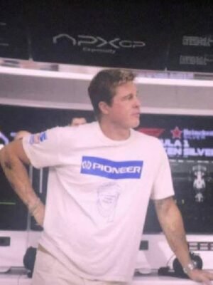 F1 Brad Pitt White Dakar Rally T-shirt