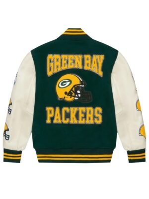Full-Snap OVO Green Bay Packers NFL Green Varsity Jacket