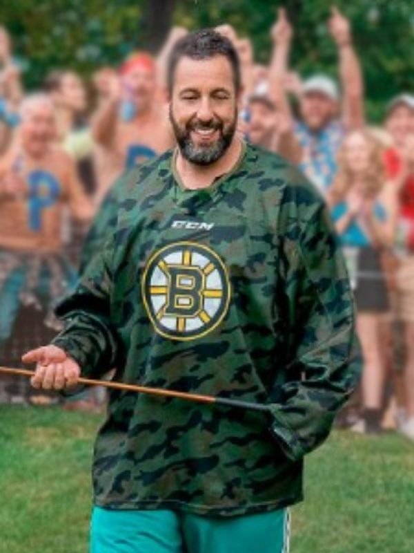 Happy Gilmore 2 Adam Sandler Boston Camo Hockey Jersey