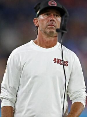 Kyle Shanahan 49ers Long Sleeves White Shirt