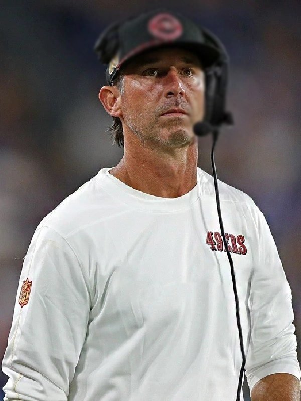 Kyle Shanahan San Francisco 49ers White Long Sleeves Crewneck On Sale