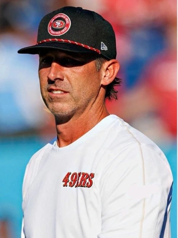 Kyle Shanahan San Francisco 49ers White Long Sleeves Crewneck