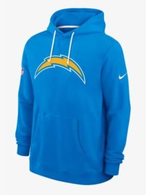 LA Chargers Initial Home Sideline Blue Hoodie