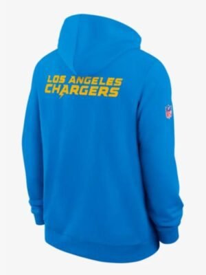 LA Chargers Initial Home Sideline Blue Hoodie