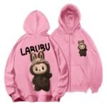 Labubu The Monster Zip-Up Hoodie Pink