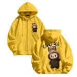 Labubu The Monster Zip-Up Hoodie Yellow