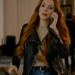 Lindsay Lohan 2024 Our Little Secret Avery Black Leather Jacket