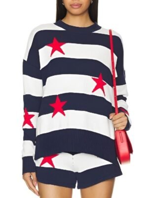 Love Hotel S01 Shannon Beador Stars Striped Sweater